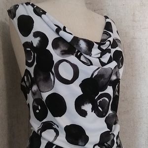 GRACE ELEMENTS L Sleeveless Cowl Neck Blouse